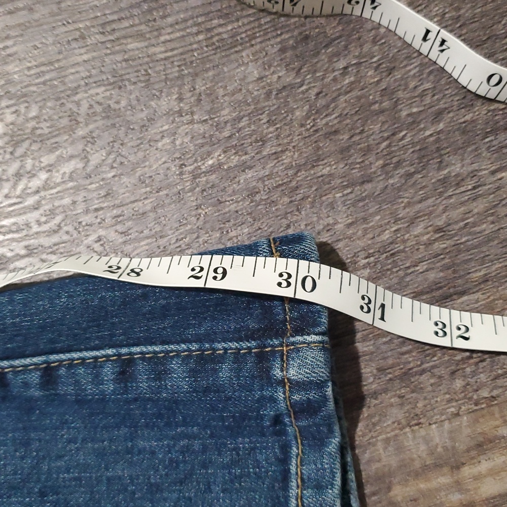 Levi 515 boot cut womens size 12M Blue Jeans Casual Medium Wash Distressed - Picture 6 of 12